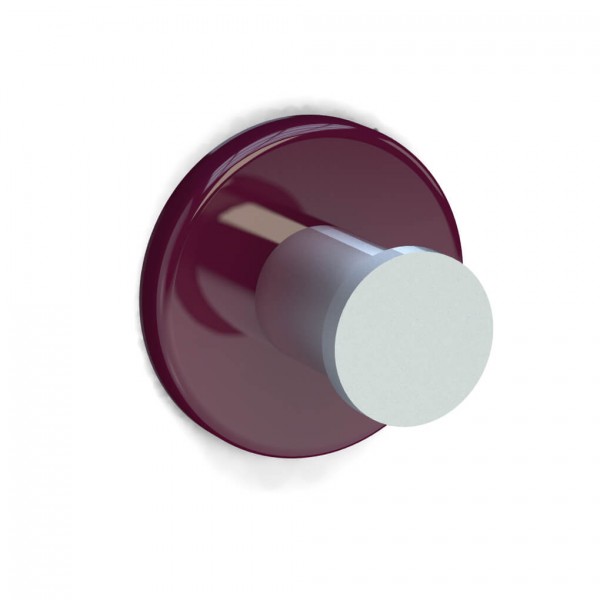 Bunt & Pfiffig Universalhaken aus Aluminium pulverbeschichtet RAL 4004 Bordeaux