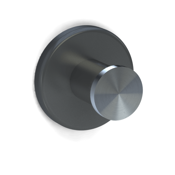 Bunt & Pfiffig Universalhaken aus Edelstahl pulverbeschichtet RAL DB703 Eisenglimmer-Grau