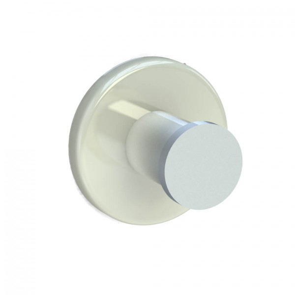 Bunt & Pfiffig Universalhaken aus Aluminium pulverbeschichtet RAL 9001 Cremeweiß