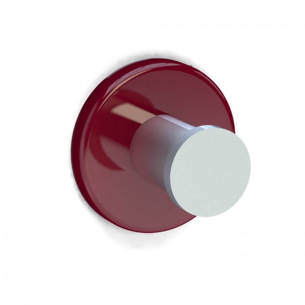 Bunt & Pfiffig Universalhaken aus Aluminium pulverbeschichtet RAL 3003 Rubinrot